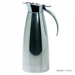 INSULATING JAR LUXOR CONTENT. 1.3L. HG. 27.5CM. STAINLESS STEEL HIGHLY POLISHED