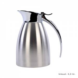 LUXOR INSULATED JUG, 0.3L, <span translate="no">HG</span> , 14CM, MATT POLISHED STAINLESS STEEL