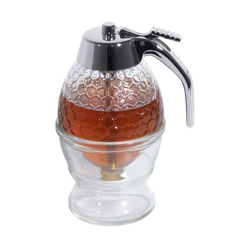 Honingdispenser inh. 20cl. kunststof/glas