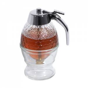 Honingdispenser inh. 20cl. kunststof/glas