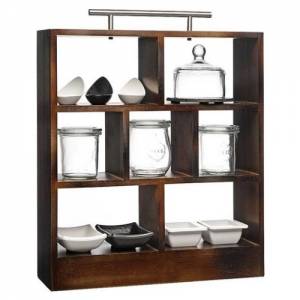 PORTE-THÉ HAUT DIM. 34X10CM. HG. 38CM. BOIS