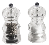 PFEFFERMÜHLE UND SALZMÜHLE HÖHE 12CM. ACRYL