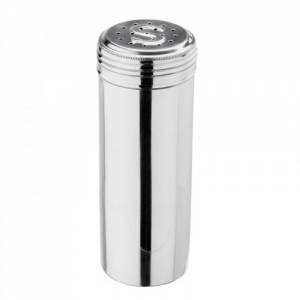 Zoutstrooier HG. 18cm. inh. 50cl. rvs