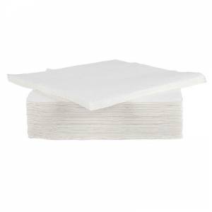 SERVIETTES COULEUR BLANC ENSEMBLE 40 PIÈCES TAILLE 38x38CM.