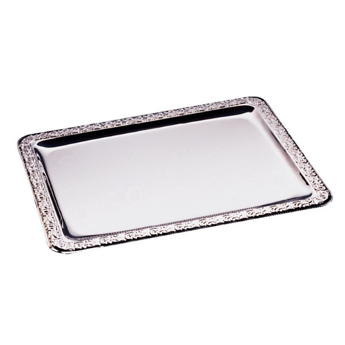 SERVING PLATE WITHOUT HANDLES SIZE. 42X31CM. Stainless steel