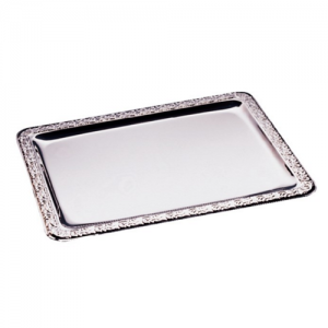 SERVING PLATE WITHOUT HANDLES SIZE. 42X31CM. Stainless steel