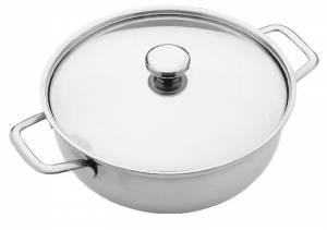 GEMÜSEGERICHT Z/ABDECKUNG INHALT. 1,2 LITER DURCHM. 18 CM Edelstahl 18/10 MEPRA