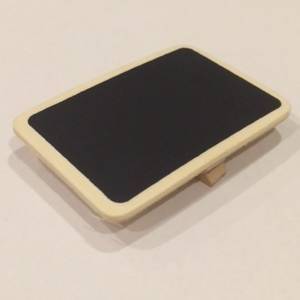 CHALKBOARD MINI SIZE. 6.5X4.5CM. WOOD