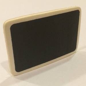 Tafel in Minigröße. 6,5 x 4,5 cm. HOLZ