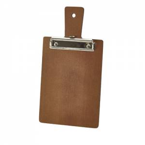 MENU/BILL CLIPBOARD COULEUR BOIS MARRON FORMAT A5 DIMENSIONS. 30.5X16X0.6CM.