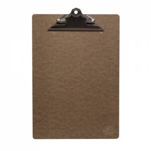 Menu/rekening klembord afm. 34x23cm. kleur bruin