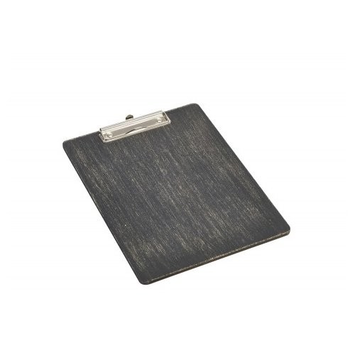 Menu/rekening klembord formaat a4 afm. 32x24cm. kleur zwart hout