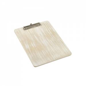 Menu/rekening klembord formaat a4 afm. 32x24cm. kleur whitewash hout