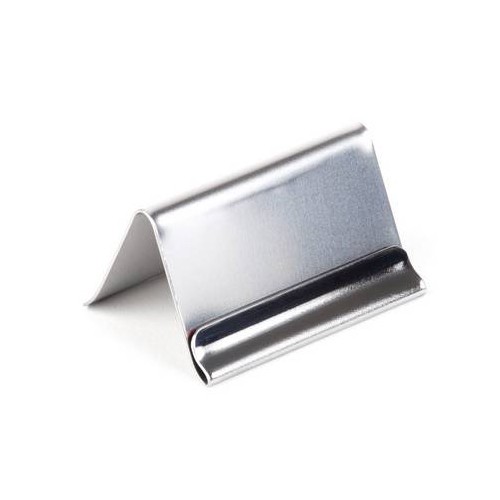 PORTE CARTE MENU DIM. 6X5CM. MAT en acier inoxydable