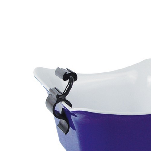 Ticketklem / verstelbare klembeugel (per 10 st.) nylon kleur zwart Dalebrook