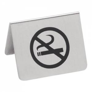 Tafelbordje no smoking rvs