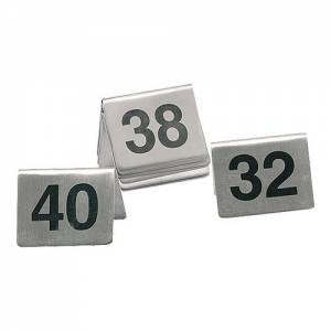 TABLE NUMBERS 21 TO 30 STAINLESS STEEL