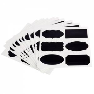 Krijtetiketten set á 12 vellen per vel 6 motieven afm. 8x4,6cm.