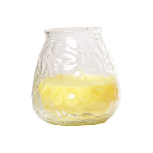 Tafelkaars Lowboy diam. 10 cm. hgt. 10,5 cm. kleur citronella