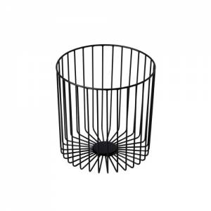 PRESENTATION BASKET STEEL BLACK DIM. 23X23X(H)23 CM.