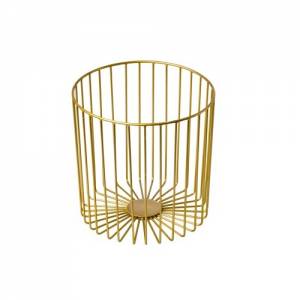 Presentatiemand staal goud afm. 23x23x(h)23 cm.