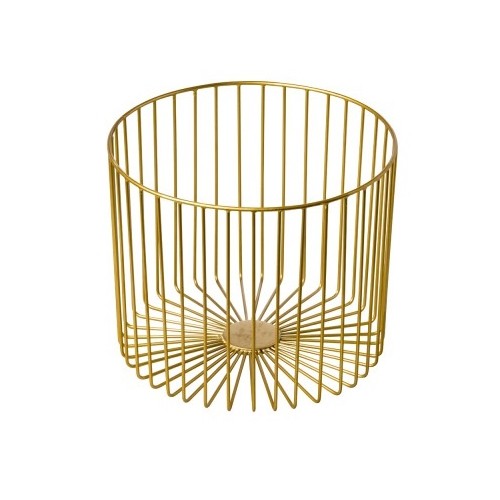 Presentatiemand staal goud afm. 28x23x(h)28 cm.