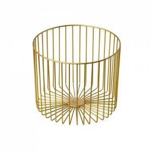 Presentatiemand staal goud afm. 28x23x(h)28 cm.