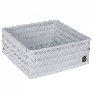 Brood-/fruitmand grijs afm. 24x24x(h)10cm. Handedby