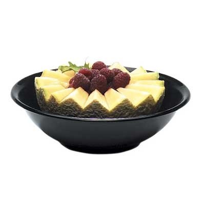 FRUIT-/SALADESCHAAL DIAM. 20,3CM. INH. 0,93L. FIBERGLAS KLEUR ZWART CAMBRO