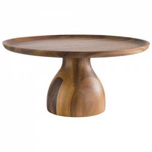 CAKE STAND DIAM. 33CM. HG. 16CM. ACACIA WOOD
