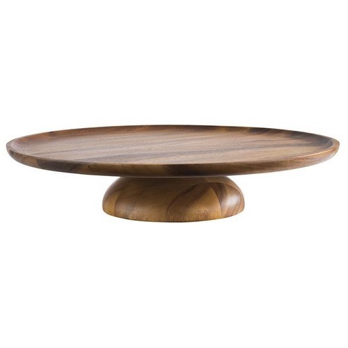 CAKE STAND DIAM. 38.5CM. HG. 8CM. ACACIA WOOD