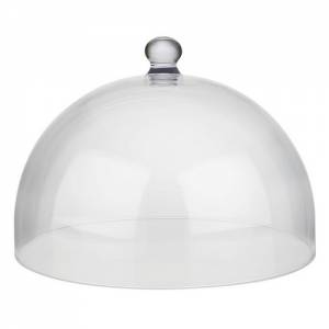 Deksel van taartstolp diam. 36cm. HG. 27cm. polycarbonaat
