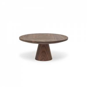 Buffetstaander diam. 25cm. hgt 11cm. medium walnoot Dutchdeluxes