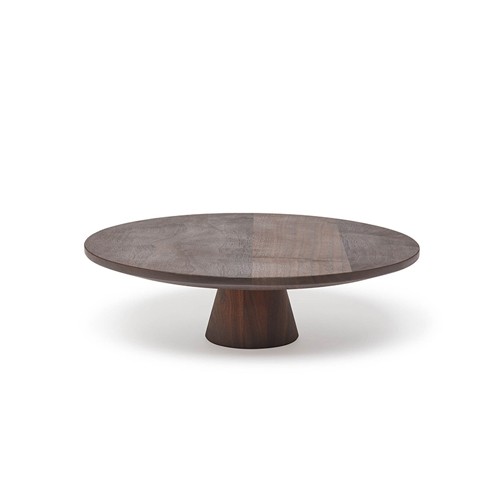 Buffetstaander diam. 32cm. hgt 9cm. Large walnoot Dutchdeluxes