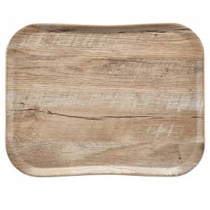 Plateau Century Wood Grain, dimensions : 35,5 x 45,7 cm. Couleur : Chêne clair Cambro.