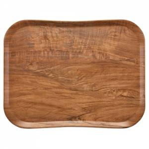Century Wood Grain Tray, Dimensions: 35.5 x 45.7 cm. Colour: Brown Olive Cambro