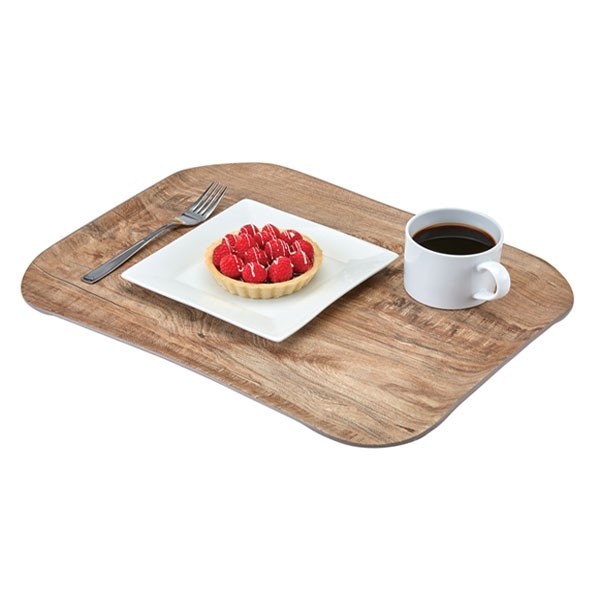 Century Wood Grain Tray, Dimensions: 26.5 x 32.5 cm. Colour: Light Olive Cambro