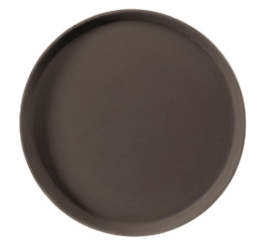 TRAY ROUND CAMTREAD GLASS FIBER ANTI-SLIP DIAM. 28CM. COLOR BLACK CAMBRO