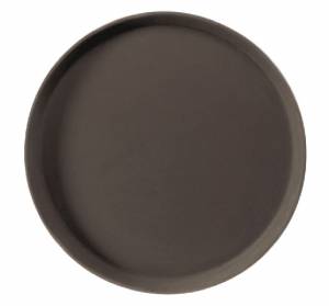 TRAY ROUND CAMTREAD GLASS FIBER ANTI-SLIP DIAM. 28CM. COLOR BLACK CAMBRO