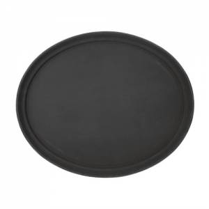 PLATEAU À BIÈRE ANTIDÉRAPANT FIBRE DE VERRE OVALE 68X56CM. COULEUR NOIR
