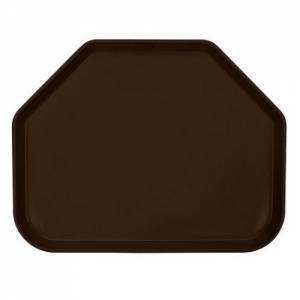 PLATEAU TRAPÈZE 'CAMTRAY' DIM. 45,7X35,6CM. COULEUR 116 BRUN BRÉSIL CAMBRO