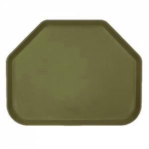 PLATEAU TRAPÈZE 'CAMTRAY' DIM. 45,7X35,6 CM. COULEUR 428 VERT OLIVE CAMBRO