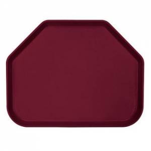 TRAY TRAPEZIUM 'CAMTRAY' SIZE 45.7X35.6 CM. COLOR 522 BURGUNDY WINE CAMBRO