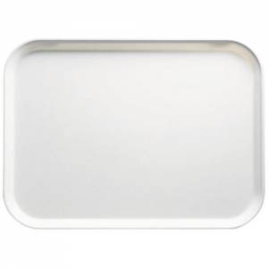 TRAY SIZE 45.7X35.6CM. WHITE SERVE TRAY