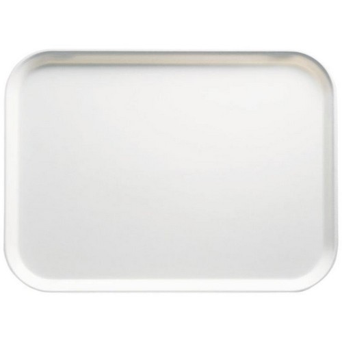 TRAY 1/1GN SIZE. 53X32.5CM. WHITE SERVE TRAY