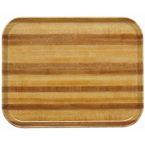 TRAY WOODEN TRAPEZIUM SIZE 45.7x35.6 CM. COLOR 303 LIGHT BUTCHER BLOCK