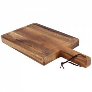 STEAKBOARD WITH HANDLE DIM. 30x20CM. ACACIA WOOD