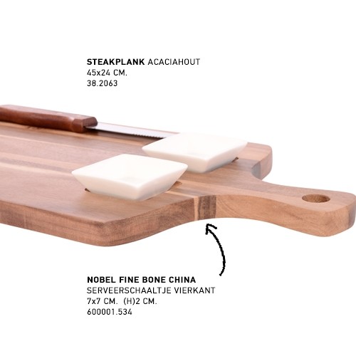 ANTIPASTI BROTBRETT MIT GRIFFGRÖSSE. 60x15CM. HG. 1,5 cm. AKAZIENHOLZ