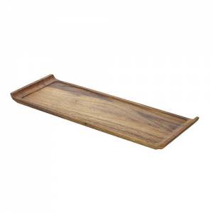 PLATEAU DE SERVICE DIMENSIONS allongées/ÉTROITES. 46x17.5CM. HG. 2CM. BOIS D'ACACIA