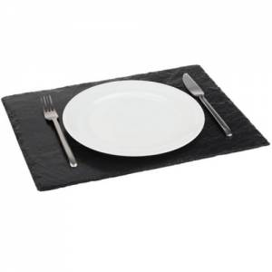 Leisteen plateau rechthoekig afm. 45x30cm.